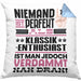 Klassik-Enthusiast Geschenk Kissen mit Füllung 40x40 Lustige Geschenkidee für Klassik-Enthusiast Geburtstag Niemand Ist Perfekt Aber Als Klassik-Enthusiast Ist Man Nah Dran (Grau) Blau Trendation