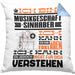 Musikgeschäftsinhaber Geschenk Kissen mit Füllung 40x40 Lustige Geschenkdiee für einen Musikgeschäftsinhaber Geburtstag Ich Bin Musikgeschäftsinhaber Ich Kann Es Dir Erklären Aber Nicht Für Dich Verstehen (Grau) Blau Trendation