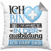 Rettungsassistentin Ausbildung Start Geschenk Kissen mit Füllung 40x40 Ich Bin Rettungsassistentin In Der Ausbildung Ich Darf Das Geschenkidee (Grau) Grau Trendation