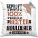 Boulderer Geschenk Lustiger Spruch für Boulderer Geschenkidee Bester Boulderer Der WeltKissen mit Füllung 40x40 (Grau) Grau Trendation