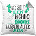 So Sieht Ein Richtig Cooler Hürdenläufer Aus Geschenk Kissen mit Füllung 40x40 Lustiger Spruch Geschenkidee (Grau) Grau Trendation