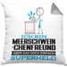 Meerschweinchenfreund Geschenk Kissen mit Füllung 40x40 Ich Bin Meerschweinchenfreund Aber Sag Doch Einfach Superheld Lustige Geschenkdiee für Meerschweinchenfreund (Grau) Grau Trendation