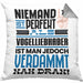 Vogelliebhaber Geschenk Kissen mit Füllung 40x40 Lustige Geschenkidee für Vogelliebhaber Geburtstag Niemand Ist Perfekt Aber Als Vogelliebhaber Ist Man Nah Dran (Grau) Grau Trendation