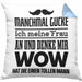 Ehefrau Ehemann Kissen mit Füllung 40x40 mit Spruch Lustiges Geschenk Frau Männer Toller Mann (Grau) Blau Trendation