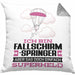 Fallschirmspringer Geschenk Kissen mit Füllung 40x40 Ich Bin Fallschirmspringer Aber Sag Doch Einfach Superheld Lustige Geschenkdiee für Fallschirmspringer (Grau) Grau Trendation