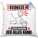 Ringer Kissen mit Füllung 40x40 Geschenk für Ringer Der Mann Der Alles Kann Geschenkidee zum Geburtstag (Grau) Blau Trendation