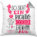 Ehemann Kissen mit Füllung 40x40 Geschenk So Sieht Ein RIchtig Cooler Ehemann Aus Geschenkidee Lustiger Spruch Geburtstag (Grau) Grau Trendation
