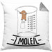 Chemiker Kissen mit Füllung 40x40 Lustiger Maulwurf Mole Per Liter Chemie Avogadro's Chemiker Kissen mit Füllung 40x40 (Grau) Grau Trendation