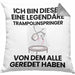 Trampolinspringer Geschenk Kissen mit Füllung 40x40 Lustige Geschenkidee Geburtstag für Trampolinspringer Ich Bin Dieser Legendäre Trampolinspringer Von Dem Alle Geredet Haben (Grau) Grau Trendation