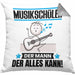 Musikschüler Kissen mit Füllung 40x40 Geschenk für Musikschüler Der Mann Der Alles Kann Geschenkidee zum Geburtstag (Grau) Grau Trendation
