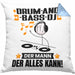 Drum-and-Bass-DJ Kissen mit Füllung 40x40 Geschenk für Drum-and-Bass-DJ Der Mann Der Alles Kann Geschenkidee zum Geburtstag (Grau) Blau Trendation