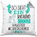 So Sieht Ein Richtig Cooler Haustier Modedesigner Aus Kissen mit Füllung 40x40 Geschenk für Haustiermodedesigner Geschenkidee Spruch (Grau) Grau Trendation