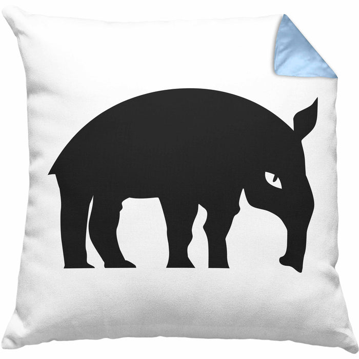 Lustige Ameisenbär Kissen mit Füllung 40x40 (Grau) Blau Trendation