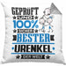 Urenkel Geschenk Lustiger Spruch für Urenkel Geschenkidee Bester Urenkel Der WeltKissen mit Füllung 40x40 (Grau) Grau Trendation