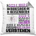 Rucksackreisender Geschenk Kaffee-Kissen mit Füllung 40x40 Geschenkidee für Rucksackreisender Ich Bin Rucksackreisender Ich Kann Es Dir Erklären Jedoch Nicht Für Dich Verstehen Spruch Lustig (Grau) Grau Trendation