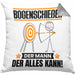Bogenschießer Kissen mit Füllung 40x40 Geschenk für Bogenschießer Der Mann Der Alles Kann Geschenkidee zum Geburtstag (Grau) Grau Trendation