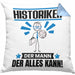 Historiker Kissen mit Füllung 40x40 Geschenk für Historiker Der Mann Der Alles Kann Geschenkidee zum Geburtstag (Grau) Blau Trendation