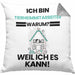 Tierheimmitarbeiter Geschenk Kissen mit Füllung 40x40 Lustiger Spruch Ich Bin Tierheimmitarbeiter Warum Weil Ich Es Kann Geschenkidee Bester Tierheimmitarbeiter Geburtstag (Grau) Grau Trendation