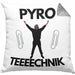 Pyrotechnik Kissen mit Füllung 40x40 Geschenk Pyrotechnik Ist Doch Kein Verbrechen Meme (Grau) Grau Trendation