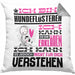 Hundeflüsterer Geschenk Kaffee-Kissen mit Füllung 40x40 Geschenkidee für Hundeflüsterer Ich Bin Hundeflüsterer Ich Kann Es Dir Erklären Jedoch Nicht Für Dich Verstehen Spruch Lustig (Grau) Grau Trendation