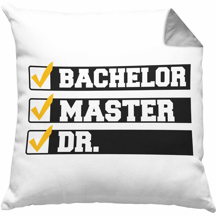 Doktortitel Bestanden Kissen mit Füllung 40x40 Geschenk (Grau) Grau Trendation