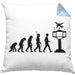 Fluglotse Kissen mit Füllung 40x40 Geschenk Flughafen Arbeiter Geschenkidee Evolution (Grau) Blau Trendation