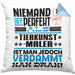 Tierkunst-Maler Geschenk Kissen mit Füllung 40x40 Lustige Geschenkidee für Tierkunst-Maler Geburtstag Niemand Ist Perfekt Aber Als Tierkunst-Maler Ist Man Nah Dran (Grau) Blau Trendation