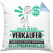 Verkäufer Geschenk Kissen mit Füllung 40x40 Ich Bin Verkäufer Aber Sag Doch Einfach Superheld Lustige Geschenkdiee für Verkäufer (Grau) Blau Trendation