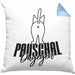 Katzen Kissen mit Füllung 40x40 Pauschal Dagegen Katze Katzenliebhaber Kater Geschenk Miau Katzenbesitzerin Geschenkidee Humor (Grau) Blau Trendation