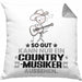 Country-Musiker Geschenk Kissen mit Füllung 40x40 So Gut Kann Nur Ein Country-Musiker Aussehen Geschenkidee (Grau) Grau Trendation