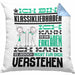 Klassikliebhaber Geschenk Kissen mit Füllung 40x40 Geschenkidee für Klassikliebhaber Geburtstag Lustig Ich Bin Klassikliebhaber Ich Kann Es Dir Erklären Aber Nicht Für Dich Verstehen (Grau) Blau Trendation