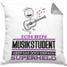 Musikstudent Geschenk Kissen mit Füllung 40x40 Ich Bin Musikstudent Aber Sag Doch Einfach Superheld Lustige Geschenkdiee für Musikstudent (Grau) Grau Trendation