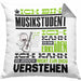 Musikstudent Geschenk Kissen mit Füllung 40x40 Geschenkidee für Musikstudent Geburtstag Lustig Ich Bin Musikstudent Ich Kann Es Dir Erklären Aber Nicht Für Dich Verstehen (Grau) Grau Trendation