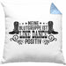Kissen mit Füllung 40x40 Line Dance Motiv Geschenk für Line Dance Fans Tänzerin Geschenkidee Spruch (Grau) Blau Trendation