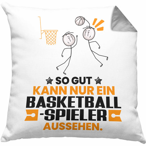 Basketballspieler Geschenk Kissen mit Füllung 40x40 So Gut Kann Nur Ein Basketballspieler Aussehen Geschenkidee (Grau) Grau Trendation