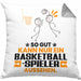 Basketballspieler Geschenk Kissen mit Füllung 40x40 So Gut Kann Nur Ein Basketballspieler Aussehen Geschenkidee (Grau) Grau Trendation