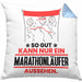 Marathonläufer Geschenk Kissen mit Füllung 40x40 So Gut Kann Nur Ein Marathonläufer Aussehen Geschenkidee (Grau) Blau Trendation