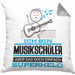 Musikschüler Geschenk Kissen mit Füllung 40x40 Ich Bin Musikschüler Aber Sag Doch Einfach Superheld Lustige Geschenkdiee für Musikschüler (Grau) Grau Trendation