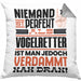 Vogelretter Geschenk Kissen mit Füllung 40x40 Lustige Geschenkidee für Vogelretter Geburtstag Niemand Ist Perfekt Aber Als Vogelretter Ist Man Nah Dran (Grau) Grau Trendation