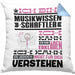 Musikwissenschaftler Geschenk Kissen mit Füllung 40x40 Lustige Geschenkdiee für einen Musikwissenschaftler Geburtstag Ich Bin Musikwissenschaftler Ich Kann Es Dir Erklären Aber Nicht Für Dich Verstehen (Grau) Blau Trendation