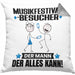 Musikfestival-Besucher Kissen mit Füllung 40x40 Geschenk für Musikfestival-Besucher Der Mann Der Alles Kann Geschenkidee zum Geburtstag (Grau) Grau Trendation