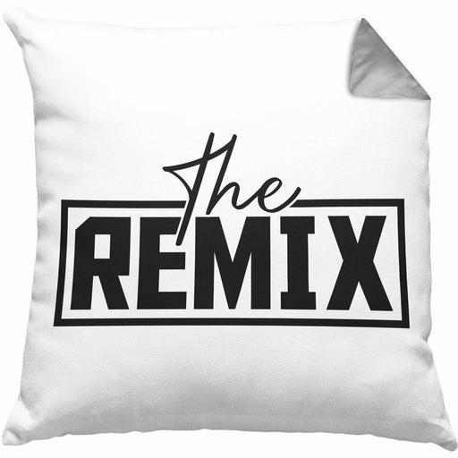 The Remix Kissen mit Füllung 40x40 Geschenk Partner-Kissen mit Füllung 40x40 Geschwister (Grau) Grau Trendation