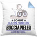 Bocciapieler Geschenk Kissen mit Füllung 40x40 So Gut Kann Nur Ein Bocciapieler Aussehen Geschenkidee (Grau) Blau Trendation
