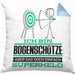 Bogenschütze Geschenk Kissen mit Füllung 40x40 Ich Bin Bogenschütze Aber Sag Doch Einfach Superheld Lustige Geschenkdiee für Bogenschütze (Grau) Blau Trendation