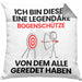 Bogenschütze Geschenk Kissen mit Füllung 40x40 Lustige Geschenkidee Geburtstag für Bogenschütze Ich Bin Dieser Legendäre Bogenschütze Von Dem Alle Geredet Haben (Grau) Grau Trendation