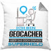 Geocacher Geschenk Kissen mit Füllung 40x40 Ich Bin Geocacher Aber Sag Doch Einfach Superheld Lustige Geschenkdiee für Geocacher (Grau) Grau Trendation