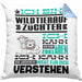 Wildtieraufzüchter Geschenk Kaffee-Kissen mit Füllung 40x40 Geschenkidee für Wildtieraufzüchter Ich Bin Wildtieraufzüchter Ich Kann Es Dir Erklären Jedoch Nicht Für Dich Verstehen Spruch Lustig (Grau) Blau Trendation