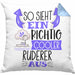 Ruderer Kissen mit Füllung 40x40 Geschenk So Sieht Ein RIchtig Cooler Ruderer Aus Geschenkidee Lustiger Spruch Geburtstag (Grau) Blau Trendation