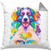Border Collies Besitzer Farbe Love Kissen mit Füllung 40x40 Geschenk Lustiger Spruch Geschenkidee Border Collies Besitzerin (Grau) Grau Trendation