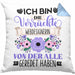 Webdesignerin Kissen mit Füllung 40x40 Geschenk Lustiger Spruch Geschenkidee Ich Bin Die Verrückte Webdesignerin Von Der Alle Geredet Haben (Grau) Blau Trendation